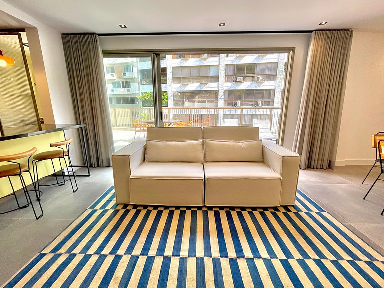 Ático moderno con terraza en Leblon