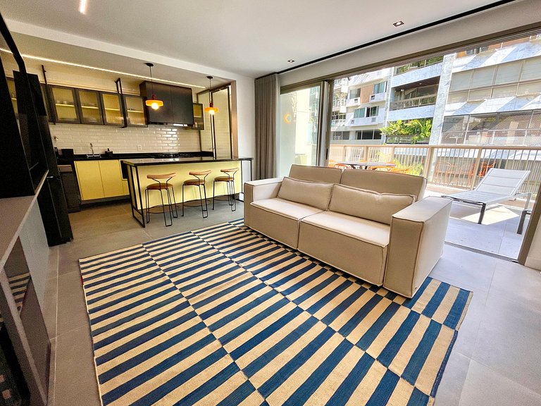 Ático moderno con terraza en Leblon