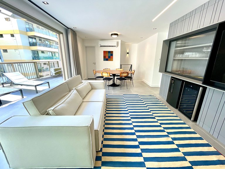 Ático moderno con terraza en Leblon