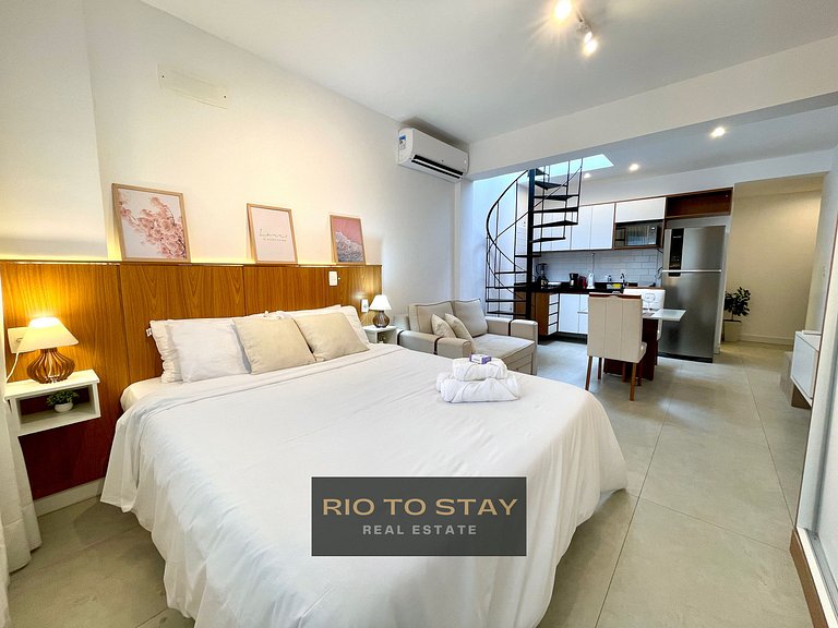 Loft moderno no coração do Jardim Botânico