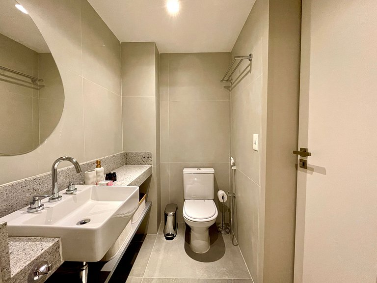 Studio Leblon - Vista Cristo, piscina y gimnasio.