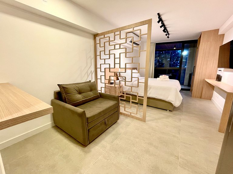 Studio Leblon - Vista Cristo, novo, piscina e gym
