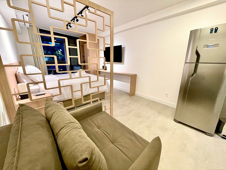 Studio Leblon - Vista Cristo, novo, piscina e gym
