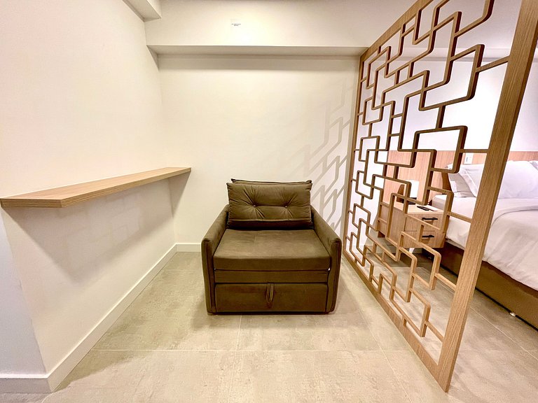 Studio Leblon - Vista Cristo, novo, piscina e gym