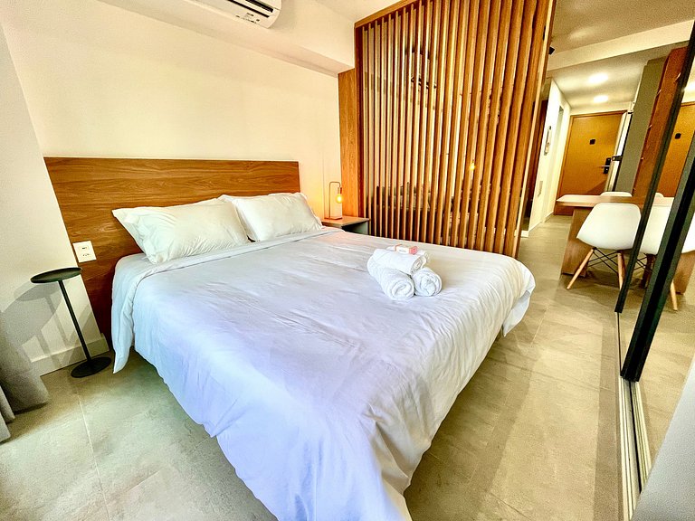 Studio Leblon - Vista Cristo, novo, piscina e gym