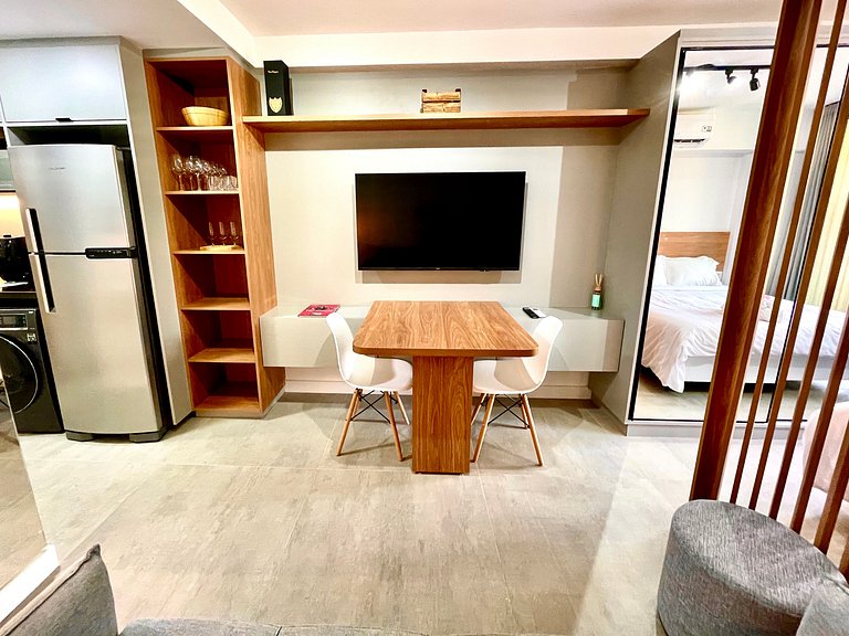 Studio Leblon - Vista Cristo, novo, piscina e gym