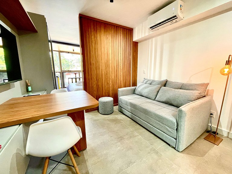 Studio Leblon - Vista Cristo, novo, piscina e gym