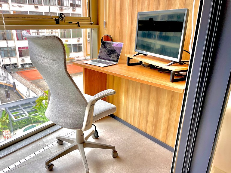 Studio Leblon - Modern with pool and gym.