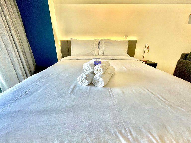 Studio Leblon - New, balcony, pool and gym.
