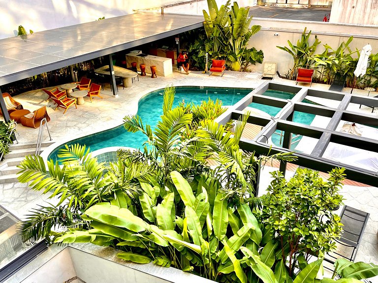 Studio Leblon - Moderno com piscina e academia.