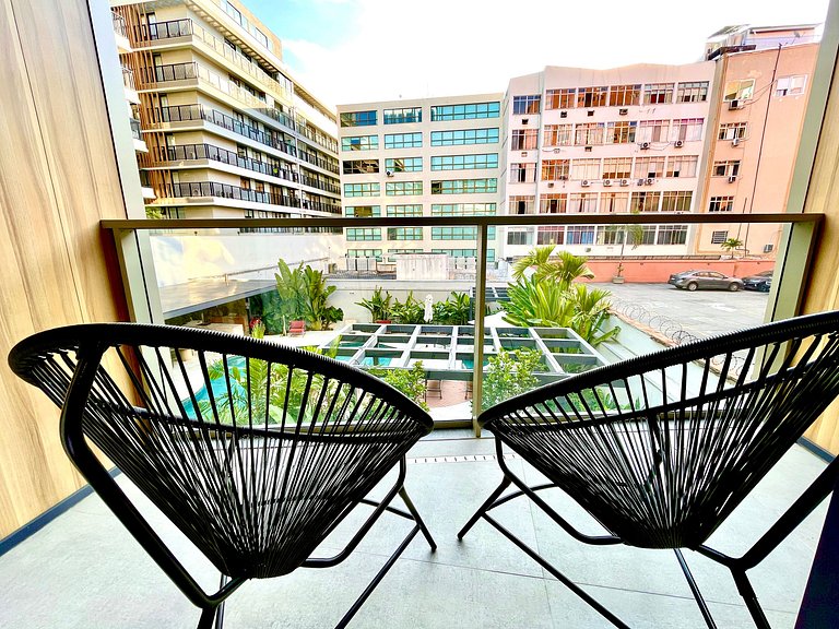 Studio Leblon - Moderno com piscina e academia.