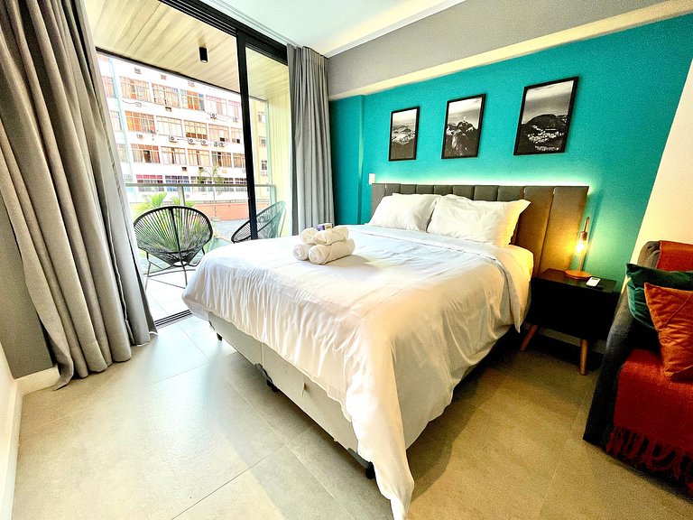 Studio Leblon - Moderno com piscina e academia.