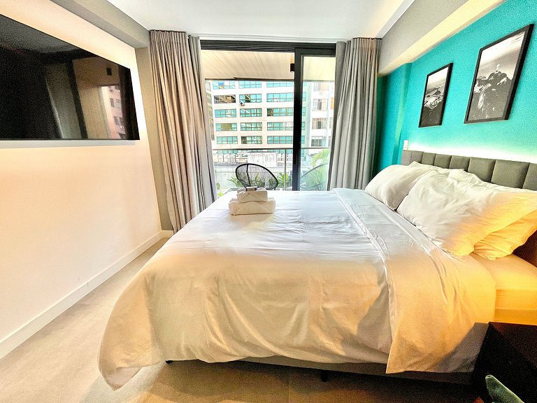 Studio Leblon - Moderno com piscina e academia.