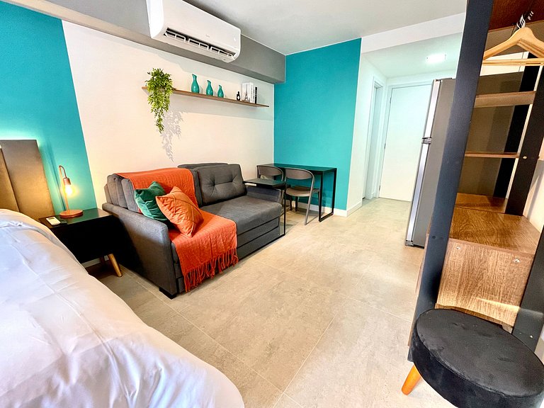 Studio Leblon - Moderno com piscina e academia.