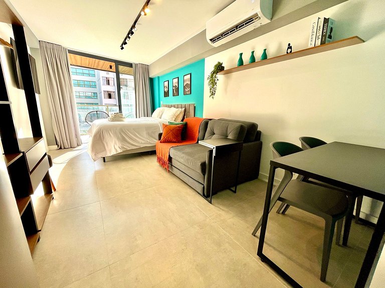 Studio Leblon - Moderno com piscina e academia.