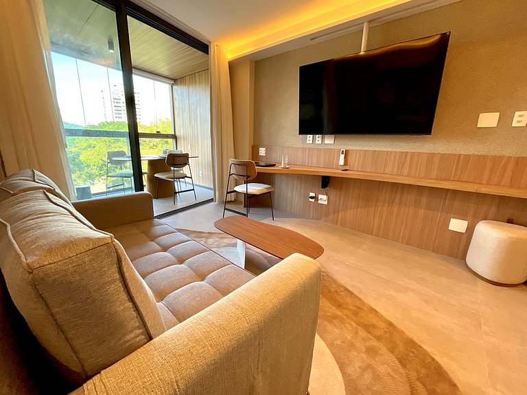 Studio Leblon - Vista Cristo, piscina y gimnasio.