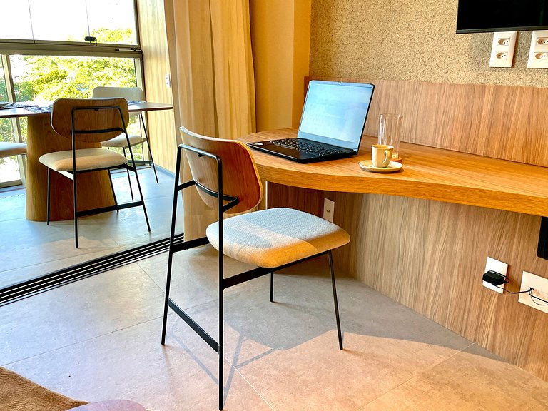 Studio Leblon - Vista Cristo, piscina e academia.