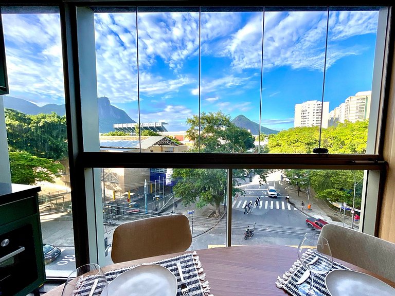 Studio Leblon - Vista Cristo, piscina e academia.