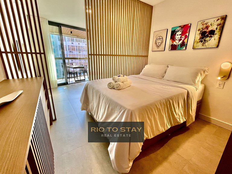 Studio Leblon - Moderno com piscina e academia
