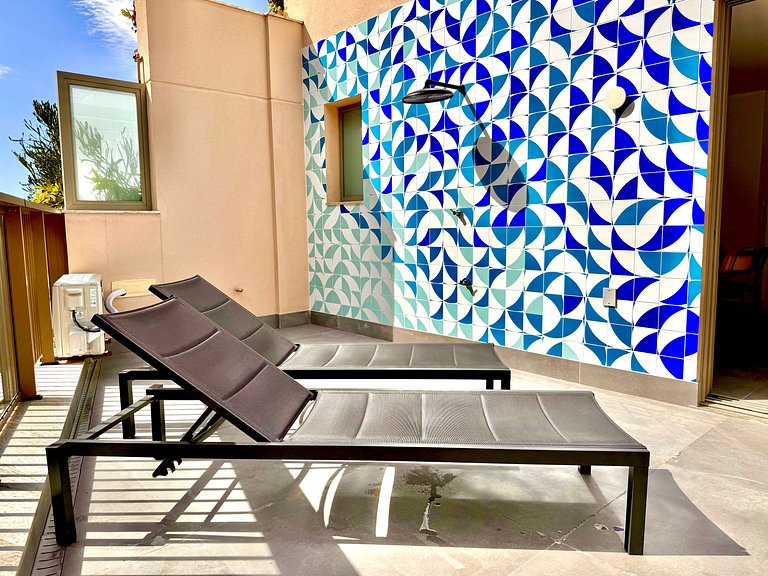 Cobertura moderna com terraço no Leblon