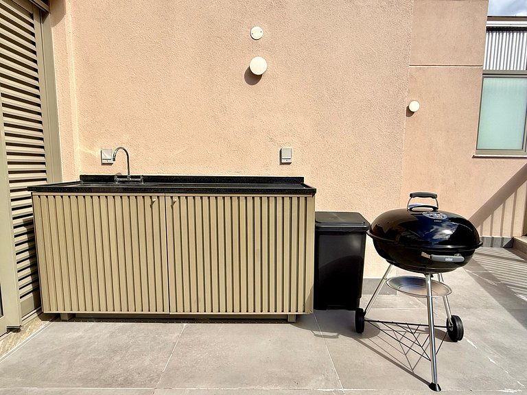 Ático moderno con terraza en Leblon