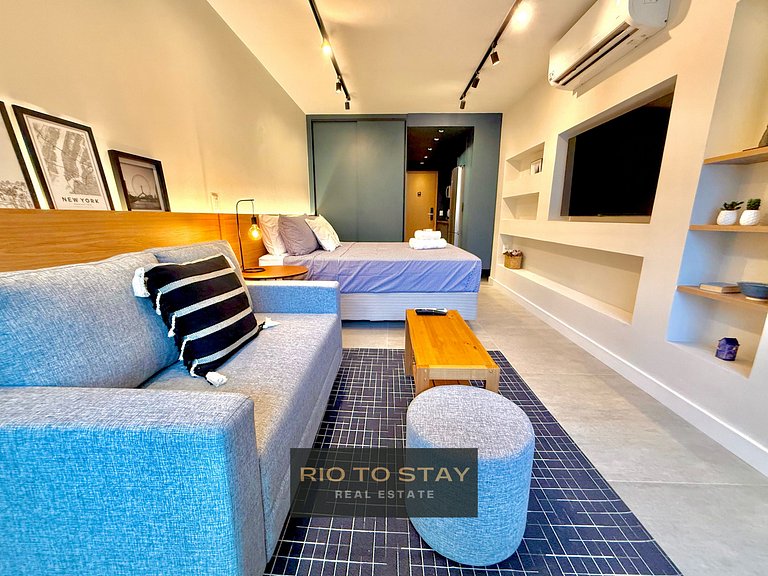 Studio Leblon - Moderno com piscina e academia