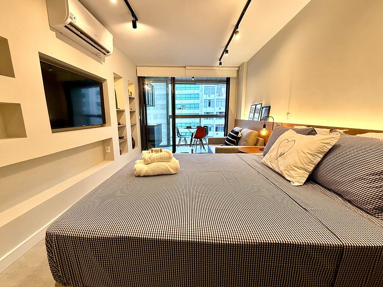 Studio Leblon - Moderno com piscina e academia
