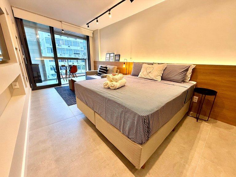Studio Leblon - Moderno com piscina e academia