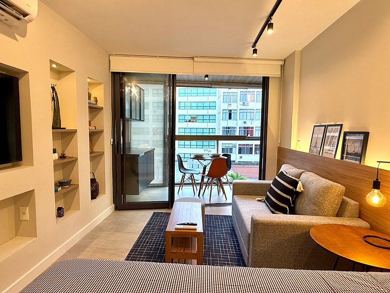 Studio Leblon - Moderno com piscina e academia
