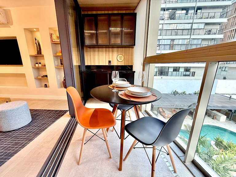 Studio Leblon - Moderno com piscina e academia