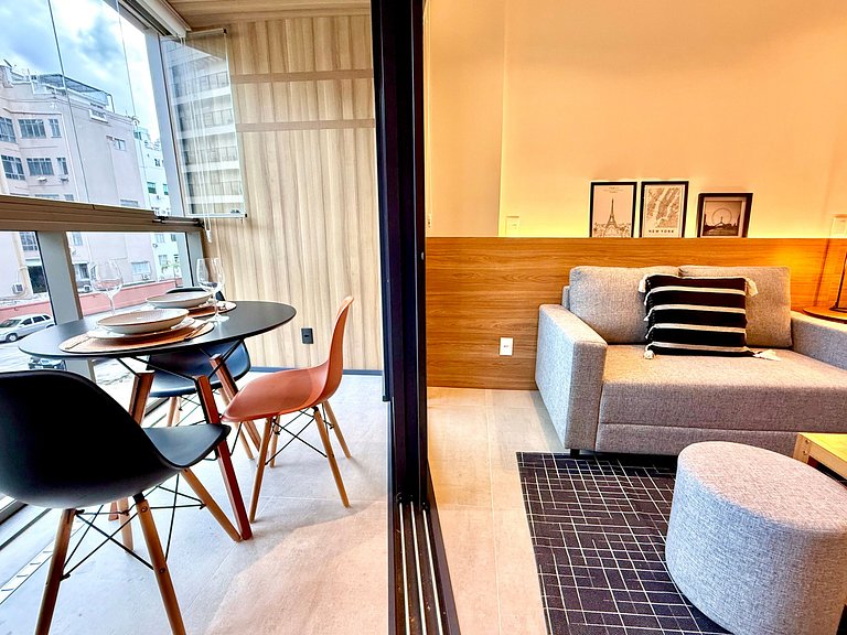 Studio Leblon - Moderno com piscina e academia