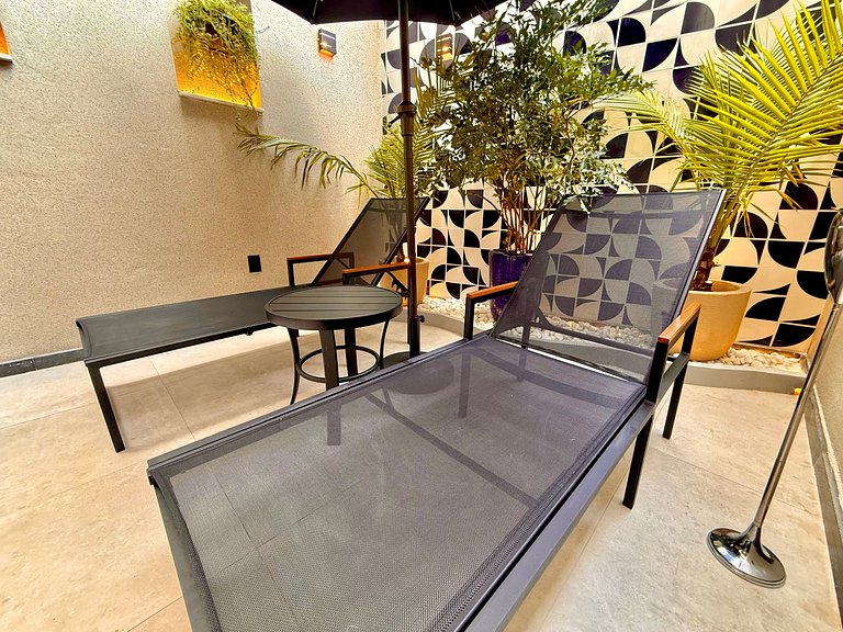 Studio Leblon - Com terraço, piscina e academia.