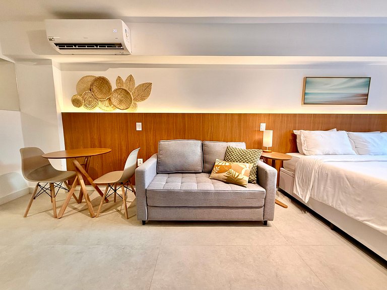 Studio Leblon - Com terraço, piscina e academia.