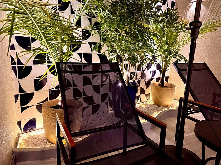 Studio Leblon - Com terraço, piscina e academia.