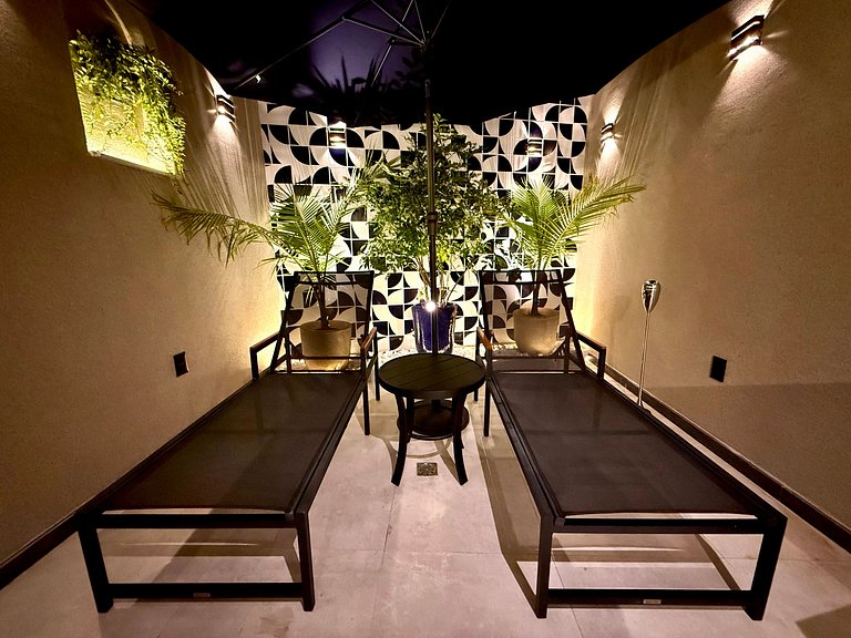 Studio Leblon - Com terraço, piscina e academia.