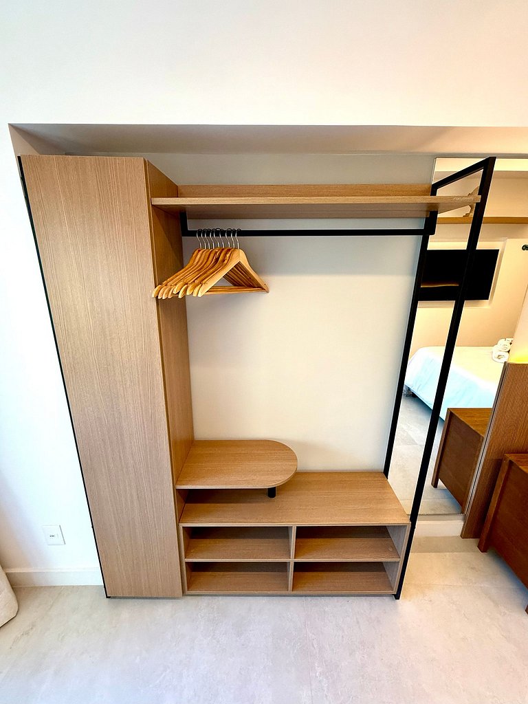 Studio Leblon - Novo, varanda, piscina e gym