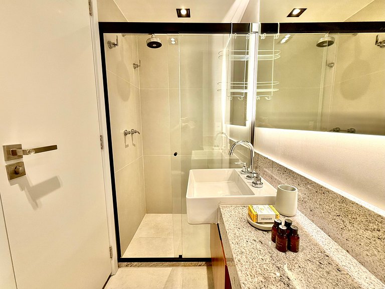 Studio Leblon - Novo, varanda, piscina e gym