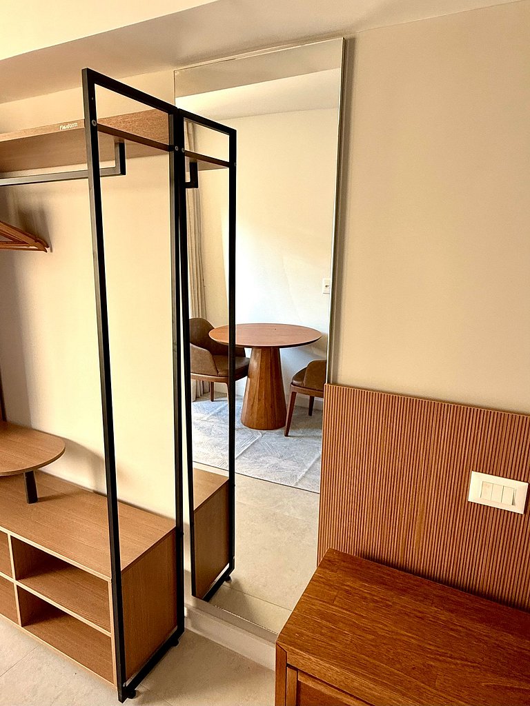 Studio Leblon - Novo, varanda, piscina e gym