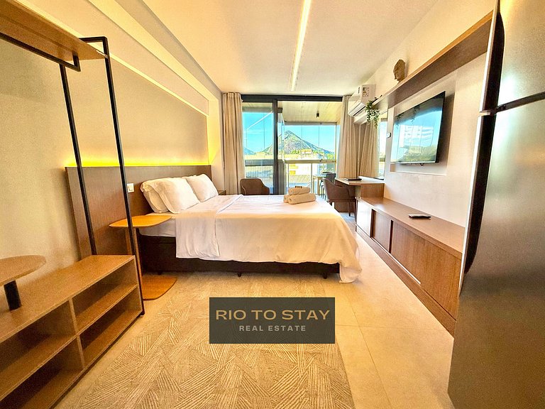 Studio Leblon - Vista Cristo, nuevo, piscina y gym