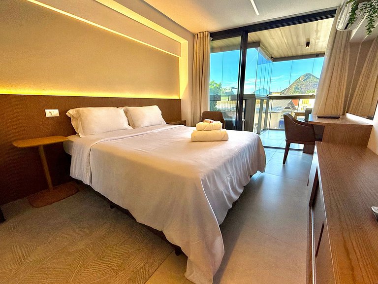 Studio Leblon - Vista Cristo, novo, piscina e gym
