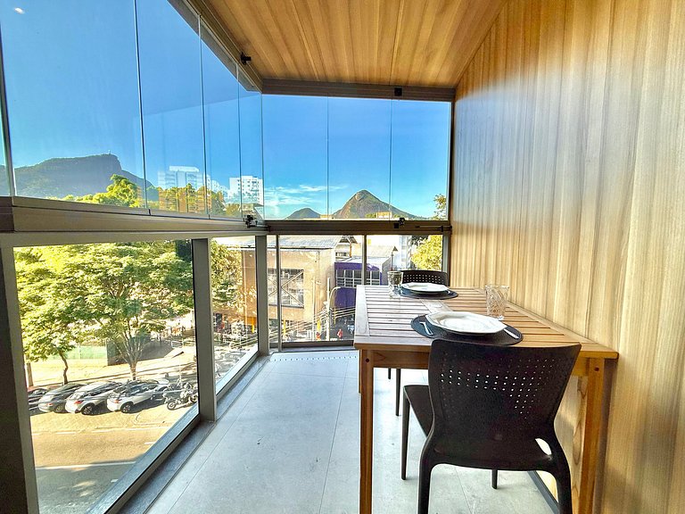 Studio Leblon - Vista Cristo, novo, piscina e gym