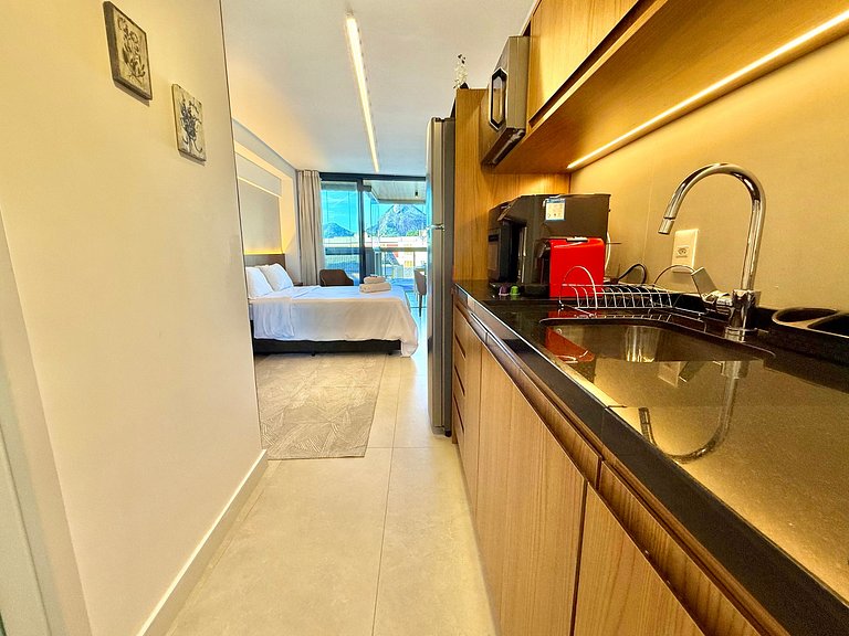 Studio Leblon - Vista Cristo, novo, piscina e gym