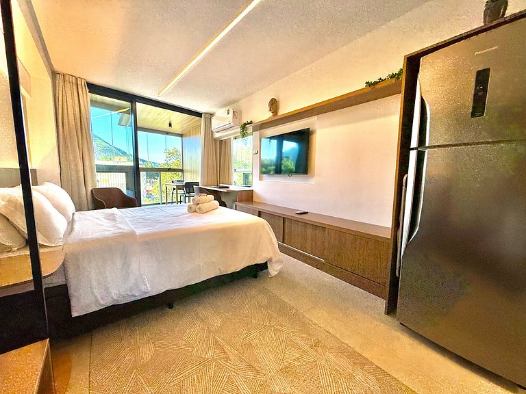 Studio Leblon - Vista Cristo, novo, piscina e gym