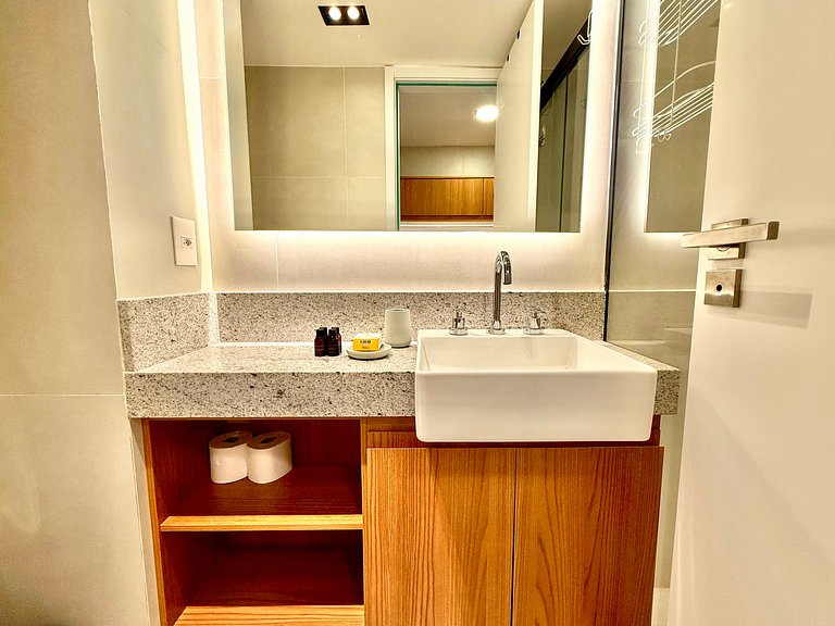 Studio Leblon - Vista Cristo, novo, piscina e gym