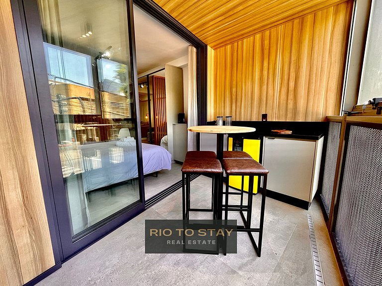 Studio Leblon - Vista Cristo, novo, piscina e gym