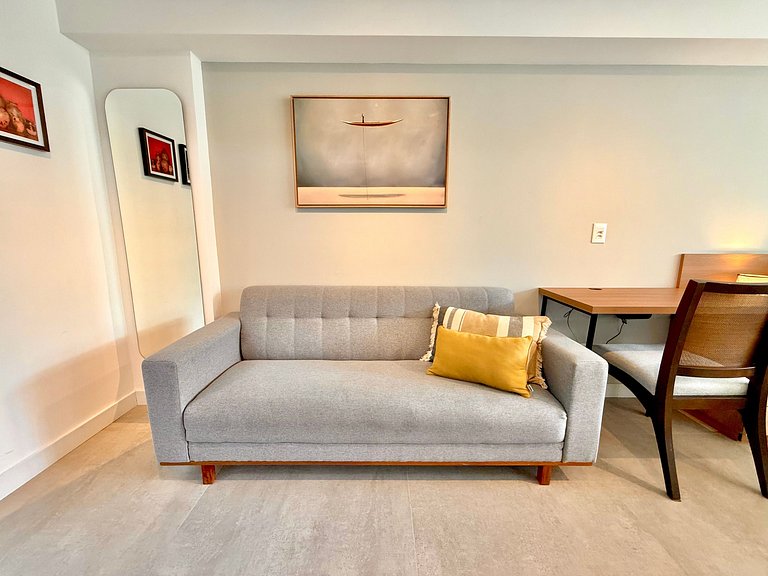 Studio Leblon - New, balcony, pool and gym.
