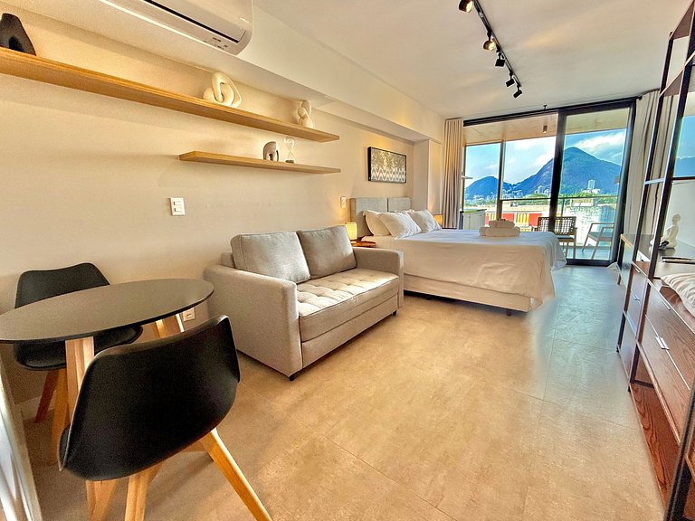 Studio Leblon - Vista Cristo, piscina y gimnasio.