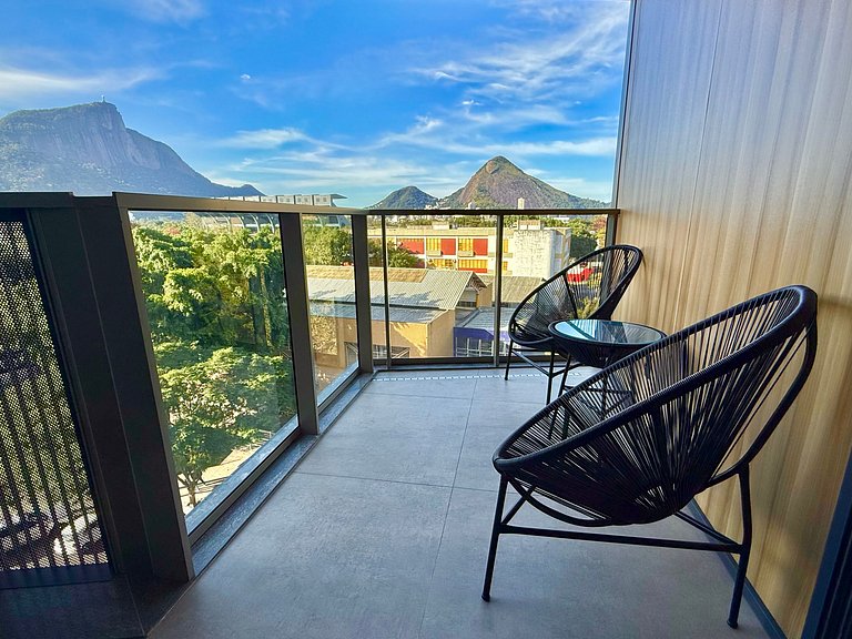 Studio Leblon - Vista Cristo, novo, piscina e gym