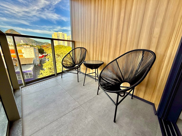 Studio Leblon - Vista Cristo, novo, piscina e gym