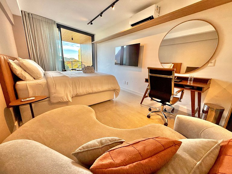 Studio Leblon - Vista Cristo, novo, piscina e gym